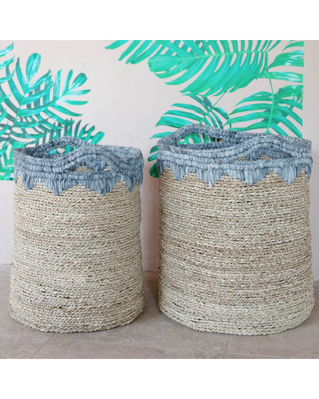 Wasmand NIAS | Plantenmand | Grote opbergmand van zeegras (2 maten)
