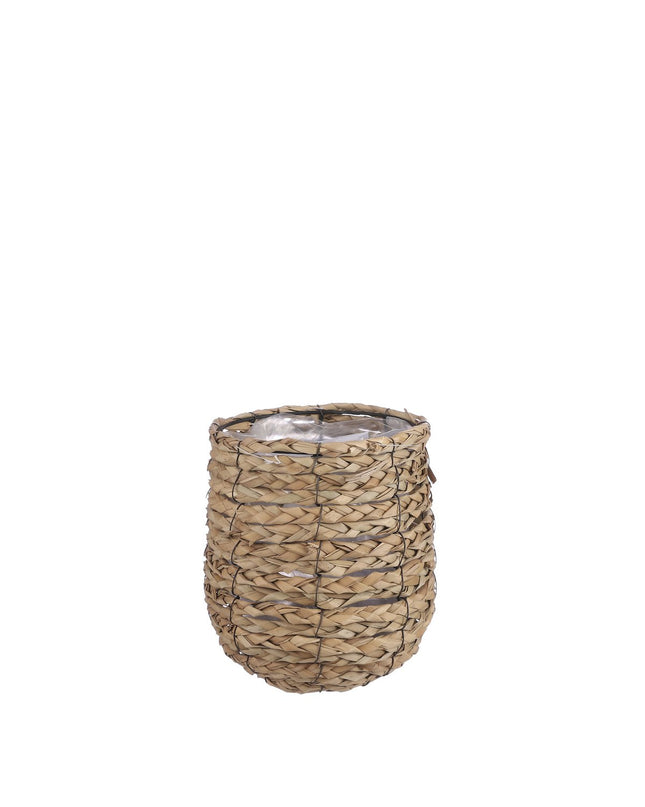 Avalon Plantenmand - H21 x Ø18 cm - Zeegras - Lichtbruin