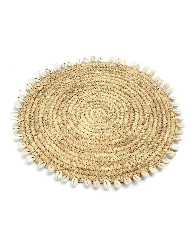 De Raffia Schelp Placemat - Natuurlijk