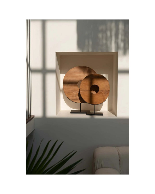 De Teakschijf op Standaard - L