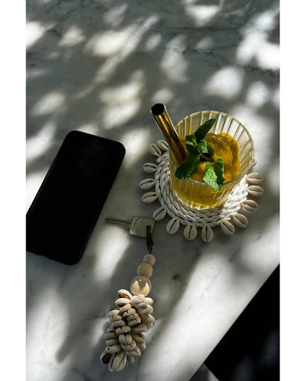 De Seagrass Shell Coaster - Wit