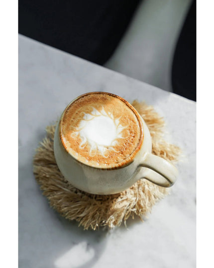 The Fringe Raffia Coaster - Natural
