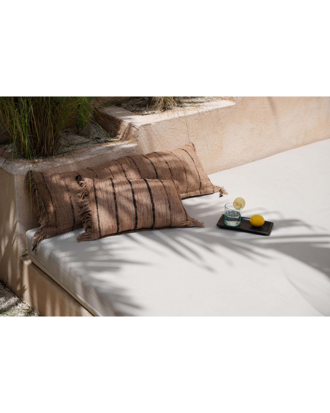 The Oh My Gee Kussenhoes - Beige Zwart - 35x100