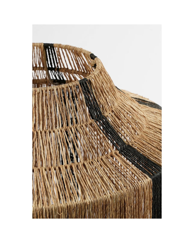 Liliano Lantaarn - H51 x Ø40 cm - Jute - Zwart