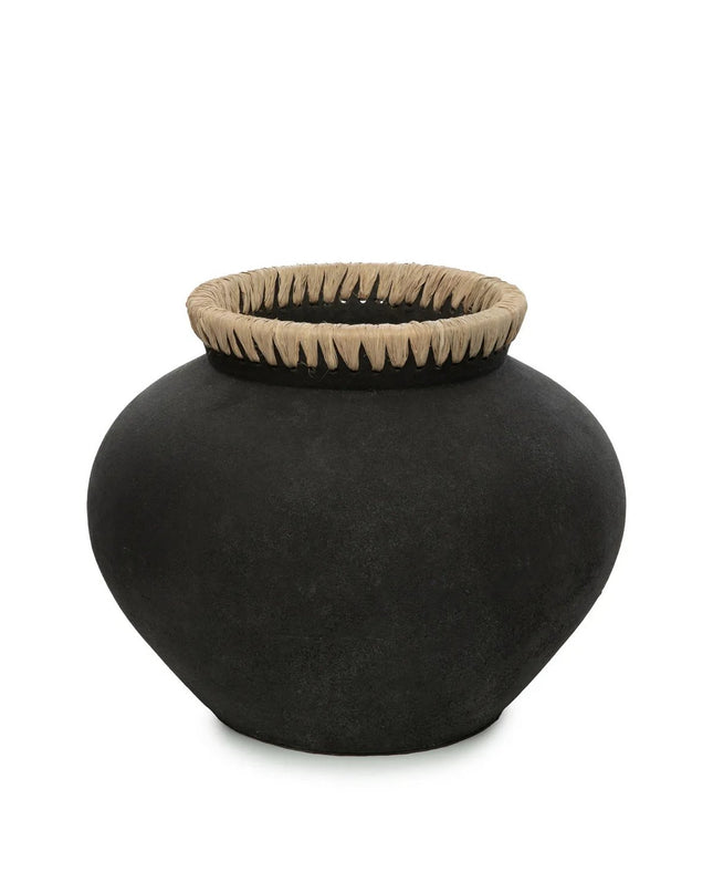 De Styly Vaas - Zwart Naturel - L