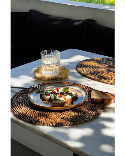 De koloniale placemat - natuurlijk bruin