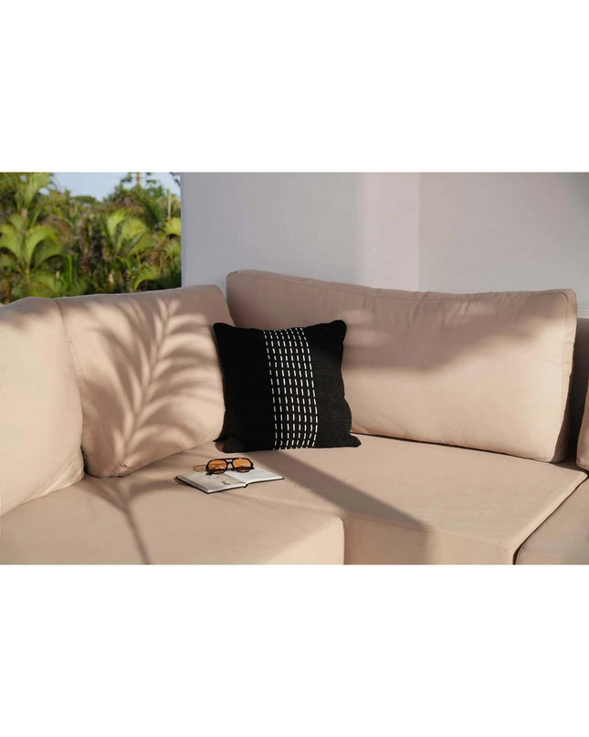 The Drizle Kussenhoes - Zwart Wit