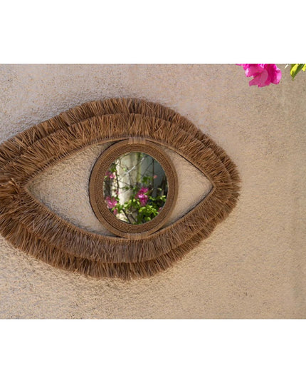 De Raffia Oogspiegel - Naturel - M