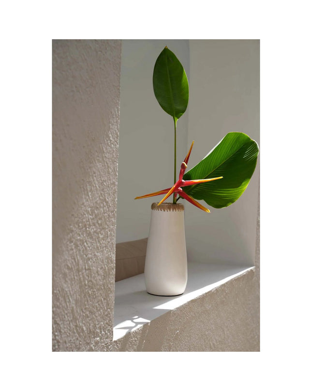 The Sneaky Vase - Wit Naturel - L