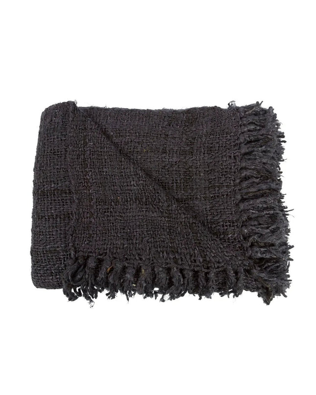 De s'il vous Plaid - Zwart Marine