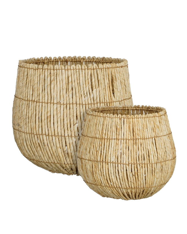 Ronda Opbergmand - Set van 2 - H40 x Ø44 cm - Lichtbruin