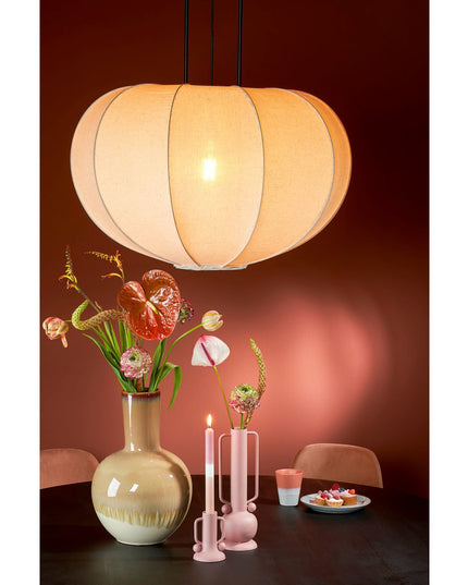 Pego Hanglamp - H94 x Ø83 cm - Linnen - Off White