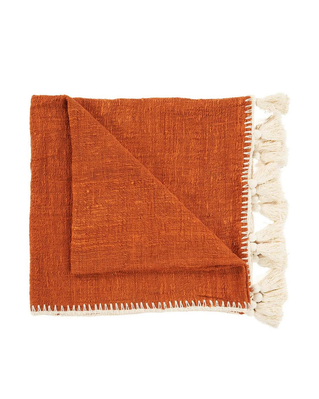 De Stitch Bedsprei - Terracotta