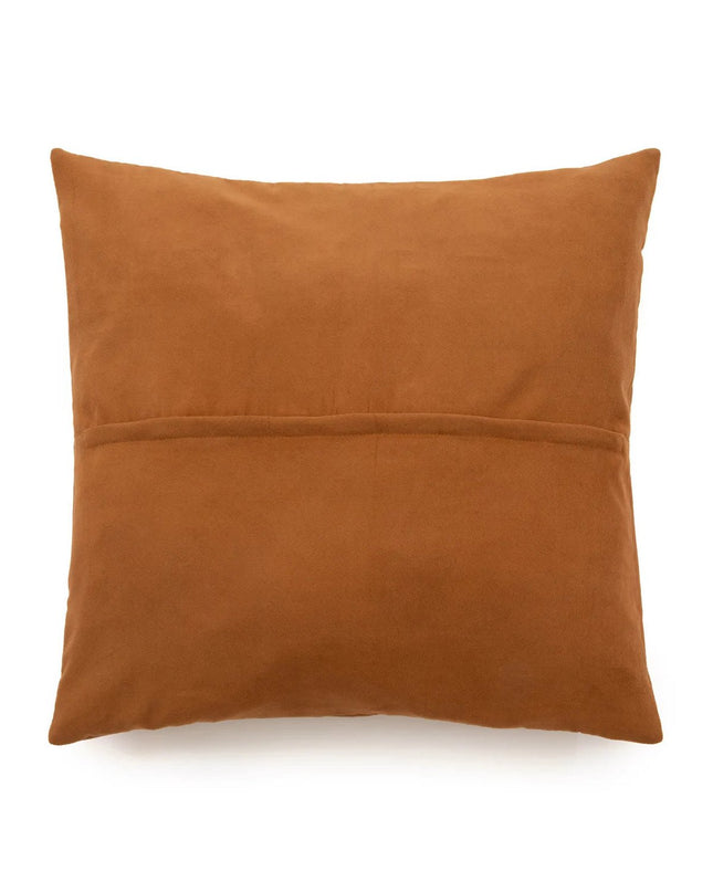 The Four Panel Leren Kussenhoes - Camel - 60x60