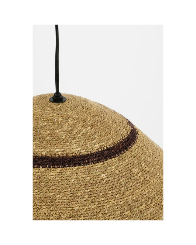 Joulz Hanglamp - H22 x Ø41 cm - Jute - Lichtbruin