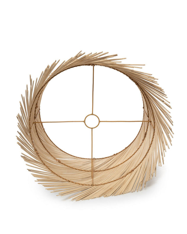 De rotan tafellamp kap - naturel