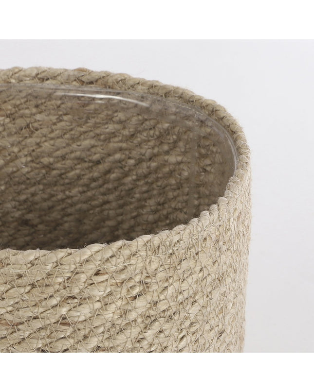 Atlantic Plantenmand - H20 x Ø20 cm - Jute - Crème