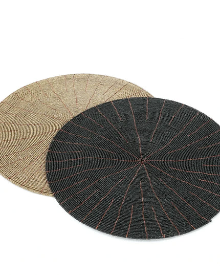 De Beaded Placemat - Zwart
