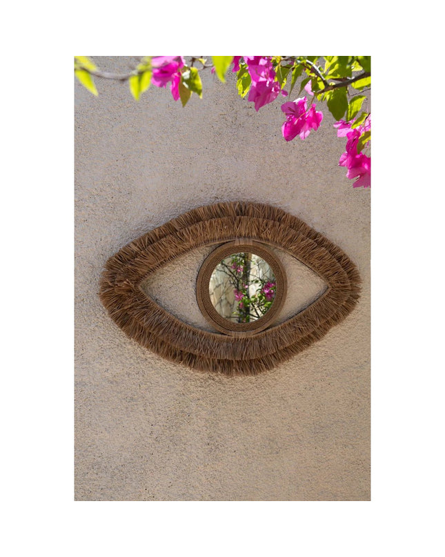 De Raffia Oogspiegel - Naturel - M