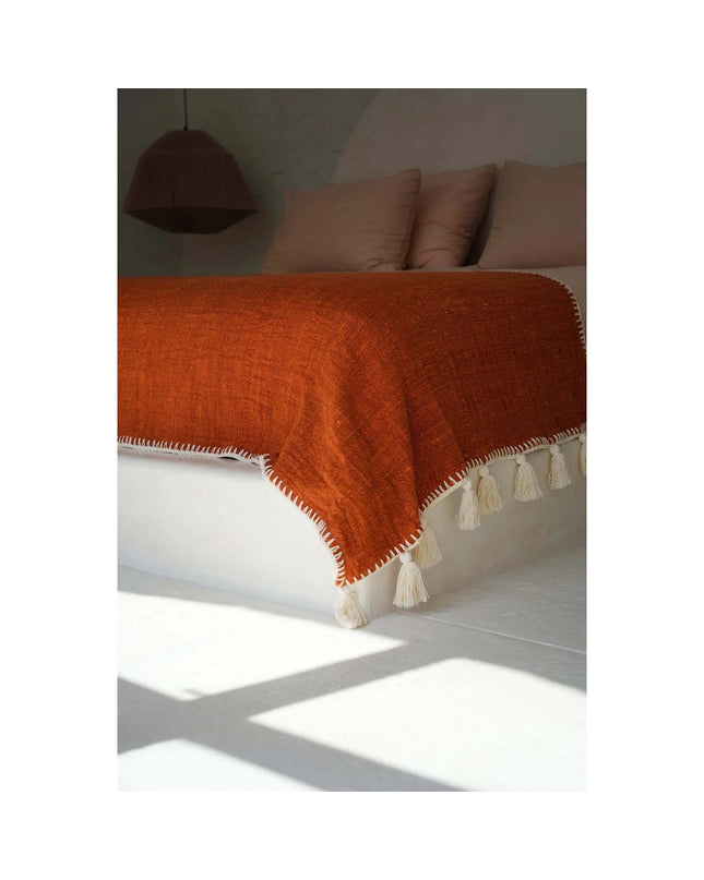 De Stitch Bedsprei - Terracotta