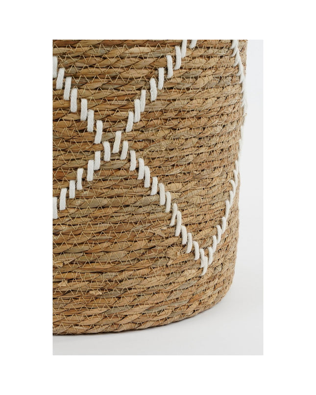 Opbergmand - Set van 2 - H49 x Ø38 cm - Zeegras - Bruin