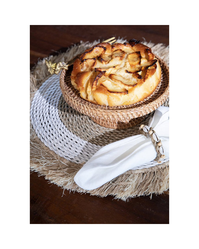 De Seagrass Raffia Placemat - Naturel Wit