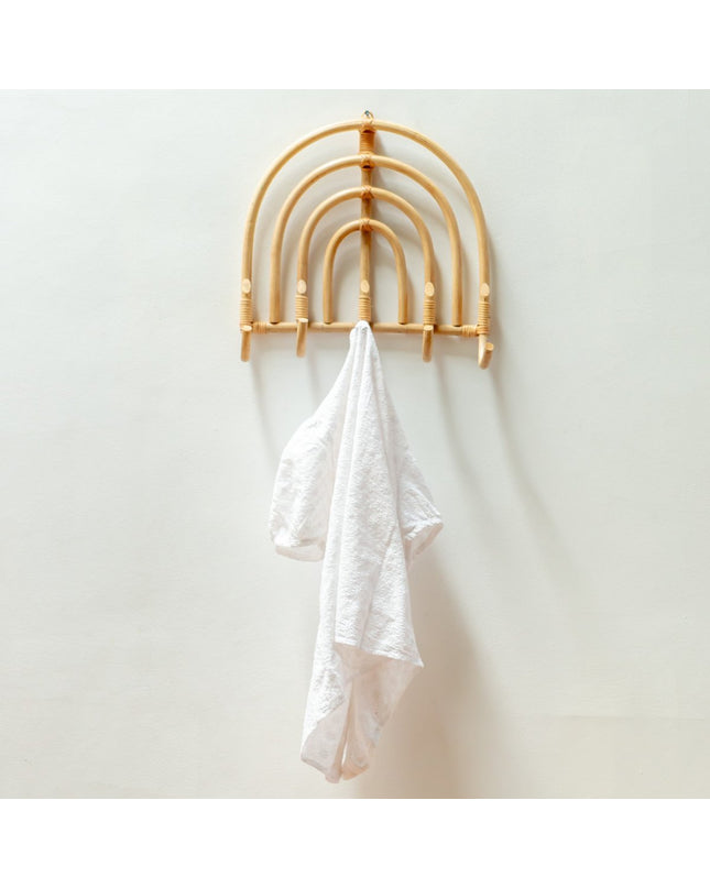 Rotan Kapstok Kapstokken Beige Wandhaken MAKU (2 maten)