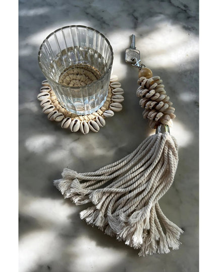 The Raffia Shell Coaster - Natuurlijk