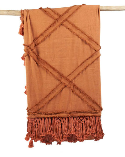 De Berber-bedsprei - Terracotta