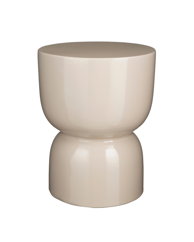 Stage Bijzettafel - H45 x Ø35 cm - Cement - Beige