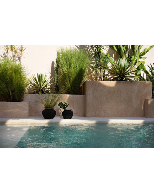 De Styly Vaas - Zwart Naturel - M