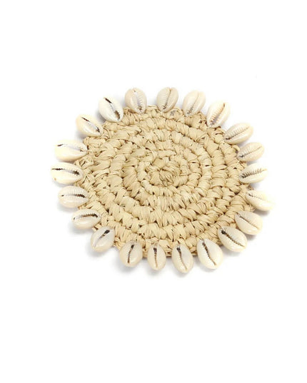 The Raffia Shell Coaster - Natuurlijk