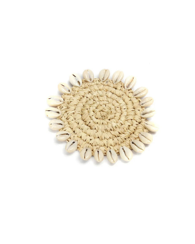 The Raffia Shell Coaster - Natuurlijk
