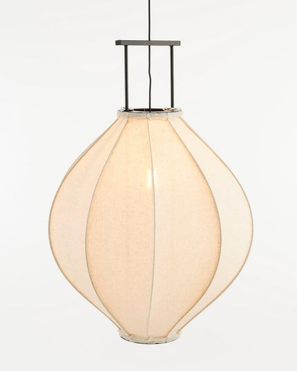 Pego Hanglamp - H94 x Ø70 cm - Linnen - Off White