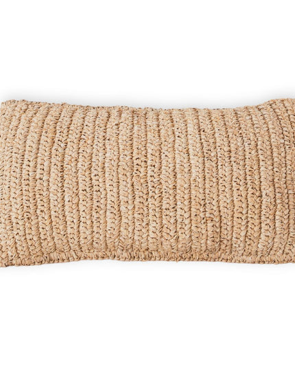 Raffia Sierkussen 50x30 cm met vulling Decoratief kussen Bankkussen DALUNG