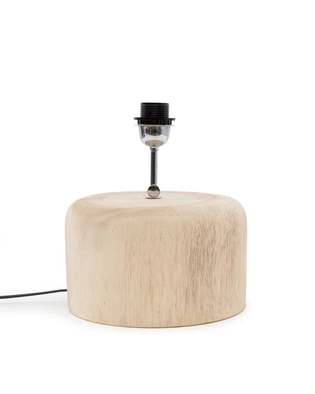 De Teakhouten Tafellampvoet - Naturel