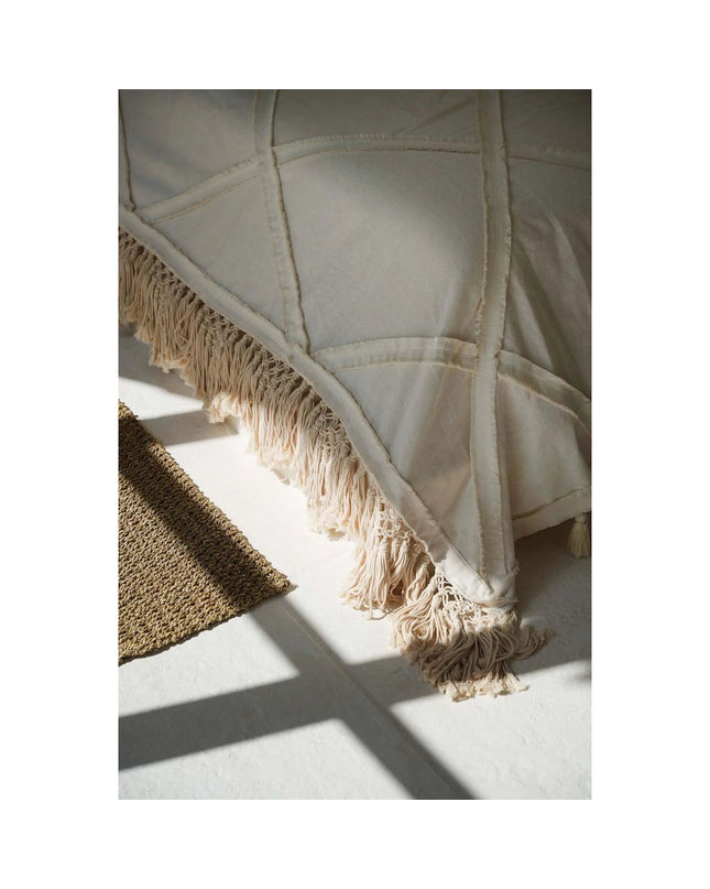 De Berber Bedsprei - Naturel