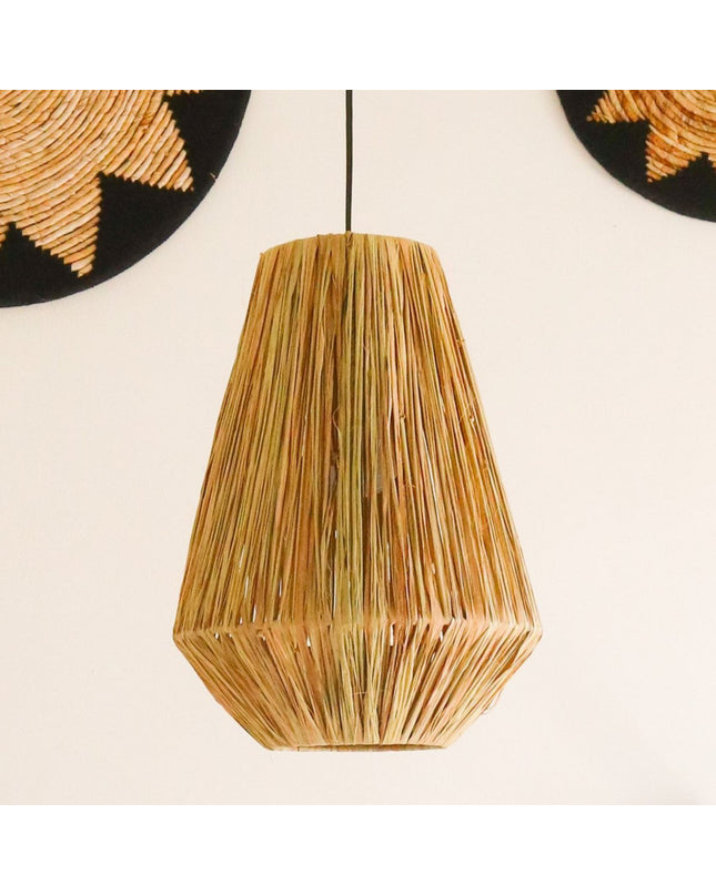 Lampenkap Plafondlamp Pendel rond ENDAH gemaakt van Raffia