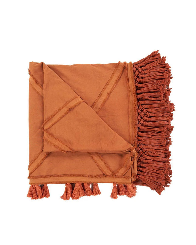 De Berber-bedsprei - Terracotta