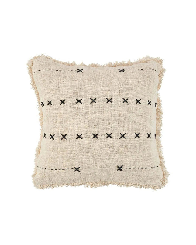 De French Kiss Kussenhoes - Natuurlijk Zwart