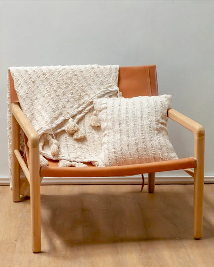 Boho Deken Katoenen Deken Sprei Bedovertrek Bankdeken 110x200 cm TENUN Handgeweven van katoen