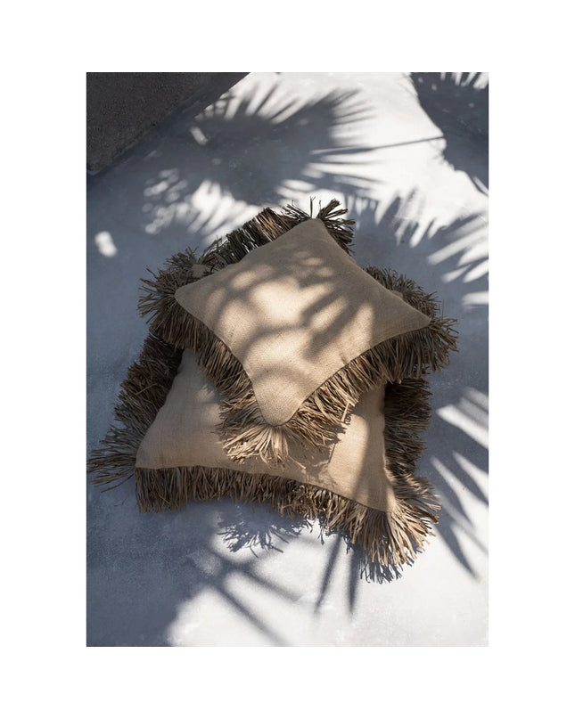 De Jute Bonita Kussenhoes - Naturel - 40x40