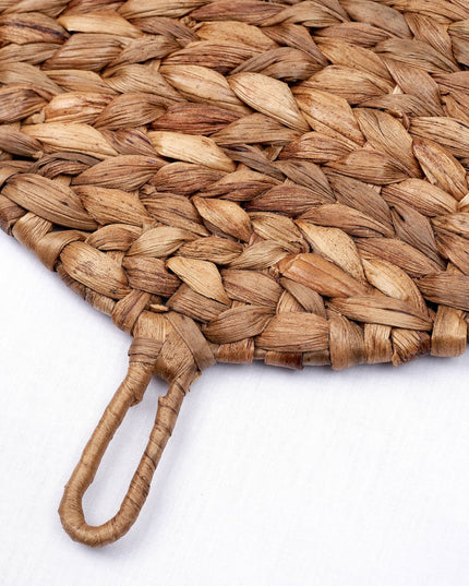 Placemat bladvormig (Set van 2, 4 of 6) 48 cm | Boho Tafelmat DITU gemaakt van Waterhyacint