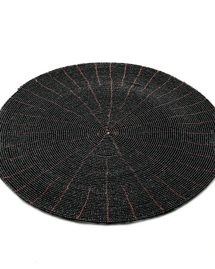 De Beaded Placemat - Zwart