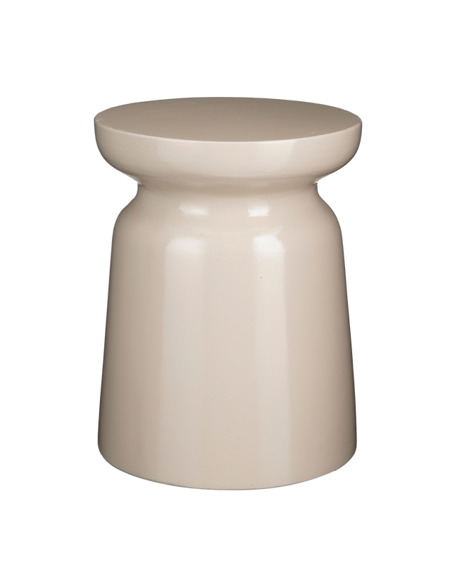Stage Bijzettafel - H45 x Ø35 cm - Cement - Beige
