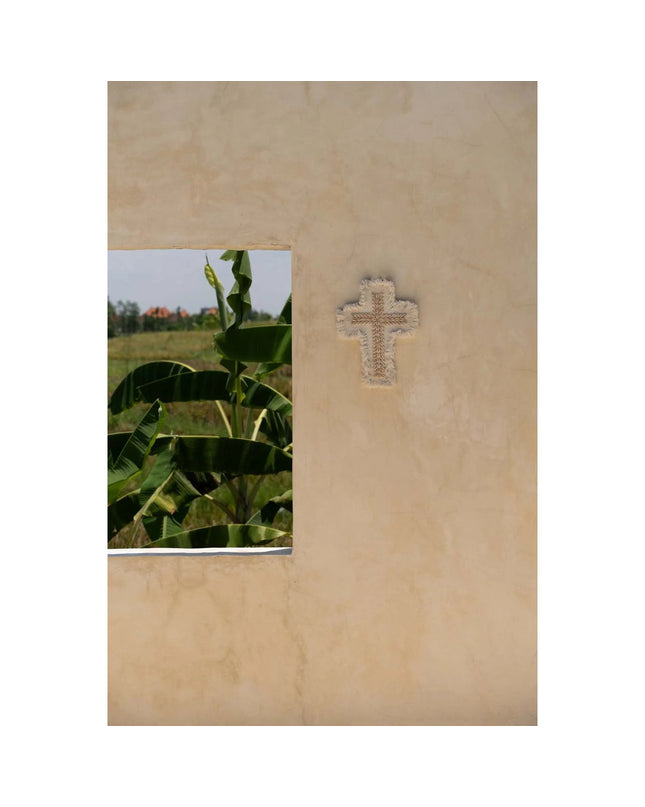 Het Macrame-kruis - Wit