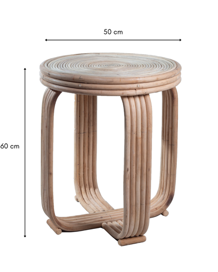 Rotan Bijzettafel | Bijzettafel | Banktafel KANTHI