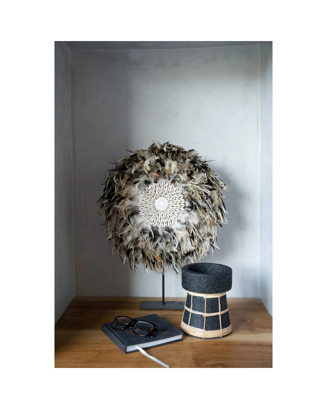 De Serene Kaarsenhouder - Zwart Naturel - M