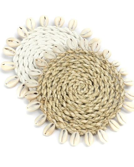 De Seagrass Shell Coaster - Wit