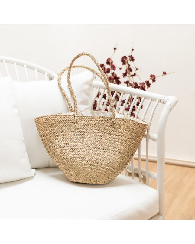 Handgeweven schoudertas Tote strandtas TAMU gemaakt van zeegras